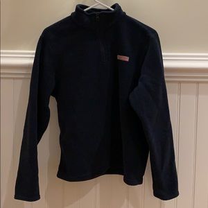 vineyard vines navy blue fleece